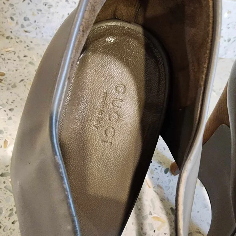 Gucci Escarpins Wedge High Heels 39.5 - Picture 12 of 12